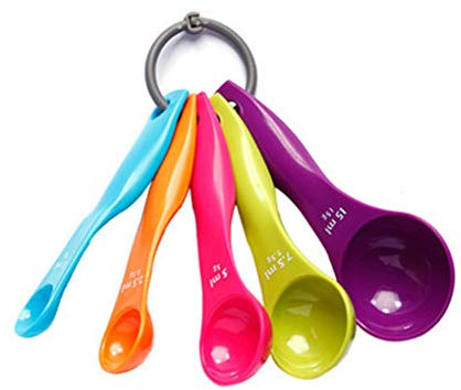 New Kitchen Craft Colourworks – Cuchara Dosificadora Set – 5 piezas, plástico, 1, Package Quantity