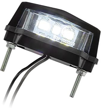 SMD-Kennzeichenbeleuchtung Flat Universal Motorrad Roller schwarz Nummernschildbeleuchtung