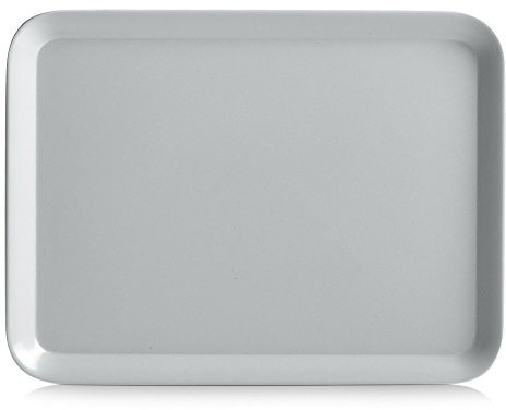 Zeller 26694 Melamintablett, grau, ca. 24 x 18 cm, Serviertablett, Dekotablett