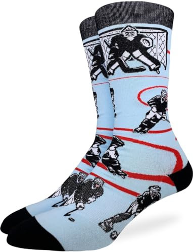 Good Luck Sock Herren Hockeysocken, Erwachsene, Hockey, Schwarz und Weiß, Einheitsgr��e