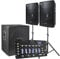 Vonyx 2.1 DJ Lautsprecher Set, Mobile PA Anlage Komplettset, 1600 Watt DJ Boxen, Beschallungsanlage Komplett Set, 2X Top-Speaker, 1x Subwoofer, Bluetooth Mischpult, Kabel, Boxenständer, Tasche