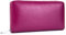 FANDARE Portefeuille avec RFID Cuir Longue Porte à Monnaie Carte de Crédit Femme Monnaie Portefeuille avec Poche à Monnaie Etui à Carte Porte-Carte de Crédit Bourse Grande Capacité Wallet Rose Violet