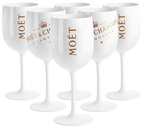Moet and Chandon White Ice Imperial - Set di 6 bicchieri da champagne