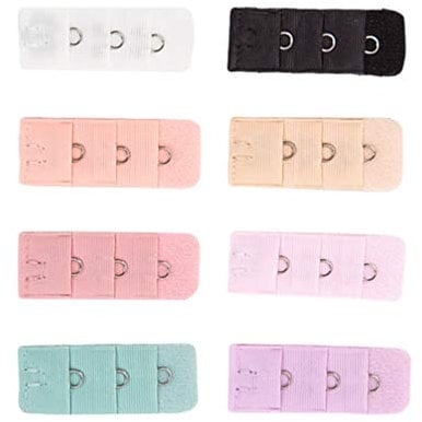 PRETYZOOM 10pc Soft Comfortable Elastic Bra Extenders Bra Extension Strap 1 Hook 3 Row Ladys Bra Extender Bra Band Underwear Buckles Accessory Random Color