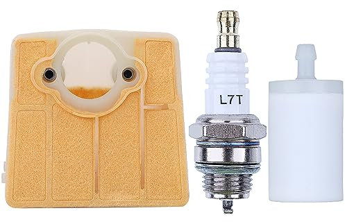 Mtanlo Kit filtro aria per Husqvarna 61 66 181 266 266XP 266SE 281 288 288XP 281XP Candela per motosega Jonsered 625 630 501807105, 501807102
