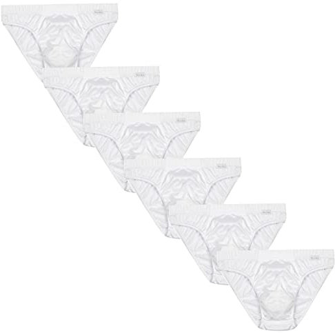 Enrico Coveri 6 Slip Uomo in Filo di Scozia Elastico Interno Art. ES1130 (4/M, Bianco)