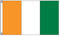 Stormflag Drapeau Côte d'Ivoire 90x150cm Drapeau Ivoirien 3x5ft polyester 90g avec œillets et Double couture