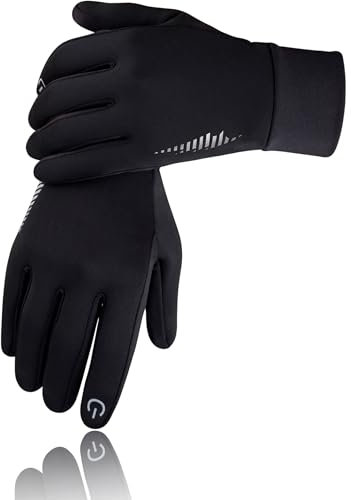 SIMARI Winter Thermo-Handschuhe Herren und Damen Touchscreen fahrradhandschuhe Anti-Rutsch Winddicht für Kaltes Wetter zum Autofahren Radfahren Skifahren Arbeiten Outdoor SMRG102