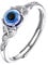 Supcare Damen Evil Eye Ringe Blau Teufelsauge Witzig Boho Modeschmuck aus 925 Sterling Silber Offener Ring Dämonenaugen für Geburtstag Muttertag Style-C Keltisches Knoten-Design