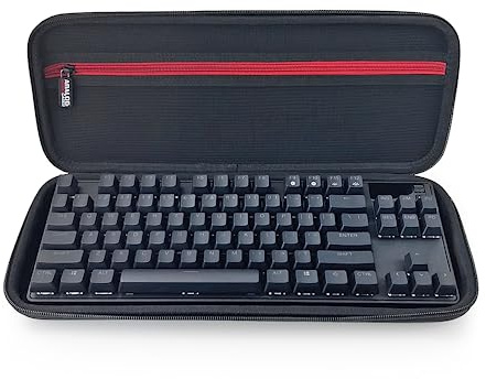 Analog Cases Pulse Case Transport Bag for SteelSeries Apex Pro TKL (Hard case for Mechanical Gaming Keyboard, Protective Transport Box), Black