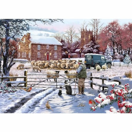 Otter House Gift 1000 Piece Jigsaw Puzzle - Home Farm