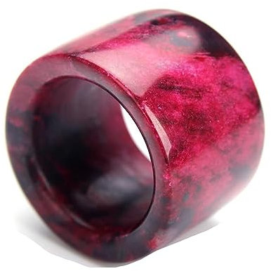 22-23mm Echte Jade Stein Pfirsichblüte Jade Ring Geburtstagsgeschenk