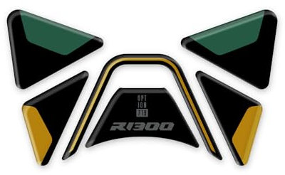 Aufkleber-Set für Ablagefach, Kunstharz, 3D, kompatibel mit BMW R 1300 GS 2024 ab AST-003 (Option 719 - Tramuntana)