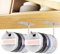 Stanley Tumbler Lid Organizer, Schrank Organizer, Edelstahl Küchen Organizer für Wasserflaschendeckel Küchenrolle, Selbstklebende Haken für Küche Schränke, Schrank Organizer Küche (2 PCS)