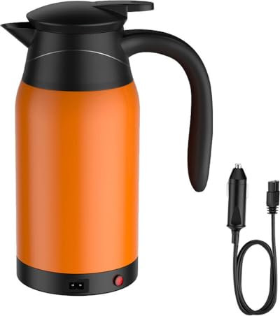 ZOYDP Hervidor de Agua para Coche 12v, Hervidor Eléctrico para Coche 650ml, hervidor de Agua Portatil coche Acero Inoxidable, para Beber Té y Café