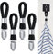 4 Stück Handtuchklammern, Handtuch Clips zum Aufhängen, Schwarz Ohne Nähen Klemmhaken, Handtuchclips, Geschirrtuchhalter Clips für küche, Badezimmer, Schlafzimmer