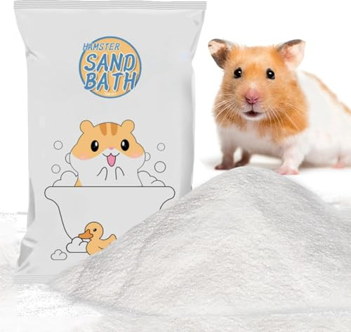 Meow&Woof Arena de baño para hámster de 2.2 libras, arena de desierto libre de polvo o arena de orinal para chinchillas, jerbos, ratones sirios, animales pequeños, versión de prueba, 2.2 libras