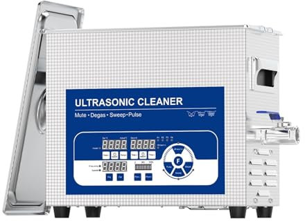 MZZYG Ultrasonic Cleaner Machine 40/68/80/120KHz Frequency Bands Ultrasonic Cleaner 4.5L 150W Sweep Pulse Degas Noise Reduction Feature(80 120KHz dual frq)