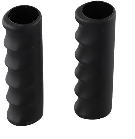 Gummigriffe für Schubkarren, runde Rohre, schwarz, Ersatzgriffe, rutschfest, wetterfest, passend für 22–30 mm Innendurchmesser, für Gartenwagen, Rasen, Wagen, Sackkarre (118 x 28 mm), 2 Stück