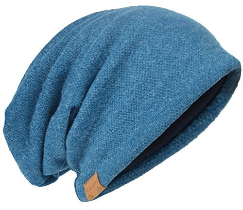 HISSHE Übergroße Herren Strickmütze Baggy Slouchy Schädel-Kappe Mütze B011s (010b-Türkis)