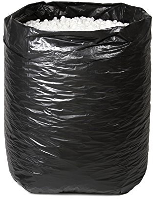 Delaisy Kargo 124172 Doublures de containers poubelle, 60 µ, 750 L, Noir