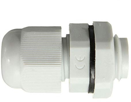 Sucre Auxiliary ® Cable Glands - Waterproof IP68 Compression (M22, White, 5)