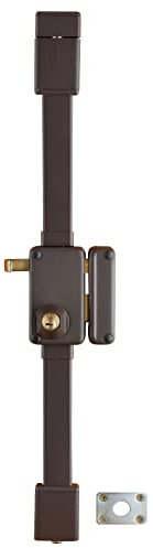 THIRARD - Serrure en Applique Beluga à Tirage pour Porte d'Entrée - Droite - 3 Points - Transit2 Ø23 mm - Axe 45 mm - Marron - 4 Clés - Mécanisme Sécurisé - Installation Facile