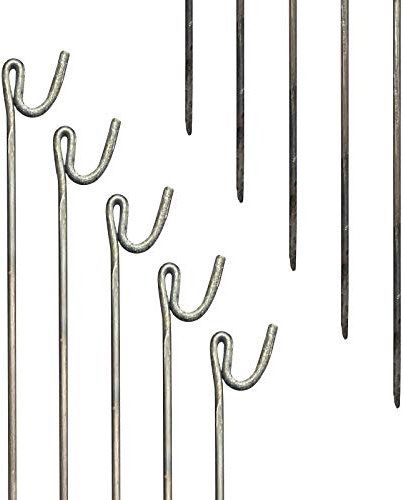 PDL - Pegdev - Premium Steel Fencing Pins - 1300mm x 8mm | Durable Barrier Mesh, Road, and Event Stakes | Heavy-Duty Construction for Reliable Security. (1)