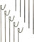 PDL - Pegdev - Premium Steel Fencing Pins - 1300mm x 8mm | Durable Barrier Mesh, Road, and Event Stakes | Heavy-Duty Construction for Reliable Security. (1)
