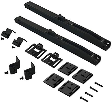 2PCS Barn Door Soft Close Mechanism Spring Buffer Damper Upgraded Hole-Free Version Sliding Barn-Door Hardware for Weight 70-160 Pounds Adjustable Stoppers, Actuator Spacers Included