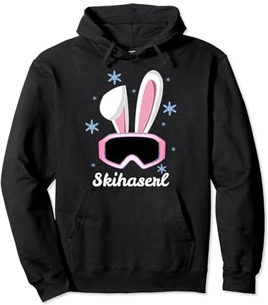 Skihaserl Skihäschen Ski Hase Apres Ski Kostüm Skihaserl Pullover Hoodie