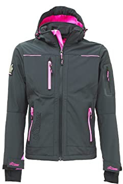 U-Power - Veste Softshell de Travail pour Femmes Gris Violet Space S Gris/Violet