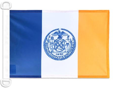 BOOTFLAGGE NEW YORK CITY 45x30cm - NEW YORK CITY BOOTSFAHNE 30 x 45 cm Marine flaggen AZ FLAG Top Qualität