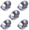 Set of 10 Muffin Cupcake Cups, Mini Pie Dishes Quiche Pie Tart Tins, Thicker Cake Cup Egg Tart Pudding Mould DIY Tools, Individual Round Pie Tins Non-Stick Coating Quiche Baking Moulds, Silver