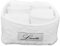 CA' D'ORO Cestino Lavette 100% Cotone 350 gr/mq con trapuntatura (Bianco, 6 Lavette)