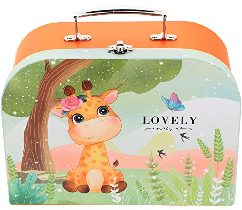 Alipis Box Kinderkoffer Pappe Schatztruhe Aufbewahrungskoffer Aufbewahrungsbehälter Mit Deckel Für Spielzeug Kleinigkeiten Aufbewahrungskoffer Spielzeugtruhe