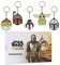 Disney Stitch Schlüsselanhänger-Set | Baby Yoda Auto Schlüsselanhänger aus Metall mit verschiedenen Aufklebern | Geschenk Glücksbringer für den Führerschein (Mehrfarbiges Baby Yoda)