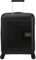 American Tourister Aerostep - Spinner S, Erweiterbarer Handgepäck, 55 cm, 36/40 L, Schwarz (Black)