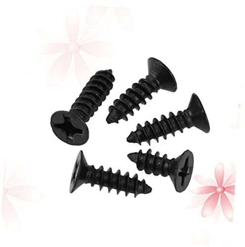 DOITOOL 100pcs Stainless Steel Self-tapping Screws Drywall Nail Cross Countersunk Flat Head Screw for Wood Plasterboard