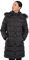 riemot Damen Winterjacke Lang Mit Kapuze Wintermantel Warm Winddicht Mantel Elegant Damen Steppmantel Reißverschlusstasche Winterjacke Lang Warmer Mantel für draußen Schwarz, S