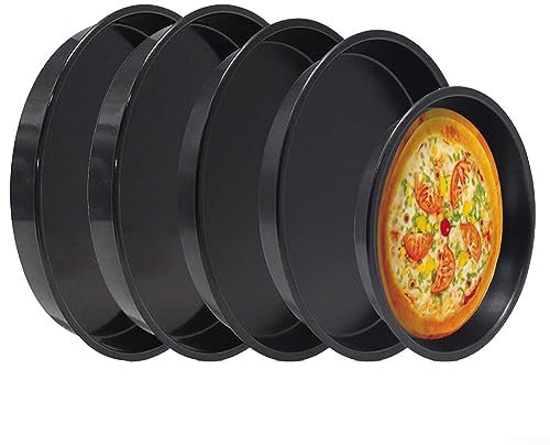 HpLive Teglia antiaderente per forno a microonde, resistente al calore, perfetta per pizza croccante (C)