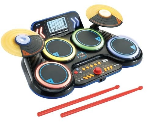 VTech Kidi DJ Drums – Elektronisches Schlagzeug mit Leuchteffekten und Lernmodus – Für Kinder von 6-12 Jahren - German Version/Deutsche Version