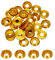 QUARKZMAN M3 Kegelbecher Senkscheiben, Lochdurchmesser 3mm/0,12 Aluminium-Dichtungen Becherscheiben Dichtung für Schraube RC/FPV/PC/Drone/Mechanische, Packung mit 30 (Gold)