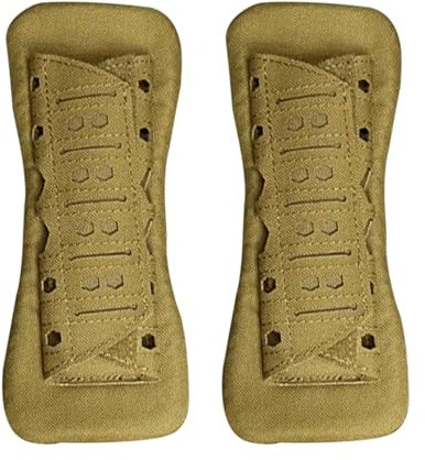 Shoulder Strap Pad for Vest Carrier Backpack,Tactical Plate Carrier Shoulder Pads,Shoulder Strap Cushion for Bags,Soft Mesh Pads,Tactical Gear Shoulder Pads for Men Travel Outdoor (Khaki)