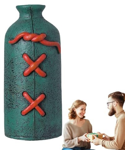Vase à Fleurs esthétique, vases Uniques, décoration d'intérieur - Jardinière en résine pour l'intérieur | Vases à Design Lacet, Pots de Fleurs de Table, Vase créatif d'intérieur pour Salon et Mariage