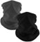 JSTHHTT 2 Pcs Winter Neck Warmer Snood for Men, Black Snood Scarf, Motorbike Motorcycle Running Neck Tube, Neck Gaiter Fleece Bandana Face Covering Mask Windproof