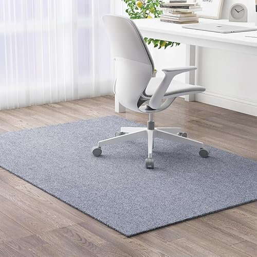 Office Chair Mat for Carpeted Floors, Floor Protectors Chair Mat Non-Slip for Gaming Rolling Chairs on Carpet,Dark Grey,120x180cm