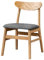 Esszimmerstuhl aus massiver Eiche, 4er-Set, mit Stoff-Sitzpolster, stilvolle Holzstühle für Zuhause und Café, langlebig, bequem, Esszimmermöbel
