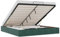 vidaXL Ottoman-Bett ohne Matratze Dunkelgrün 160x200 cm Samt, Bettrahmen, Bettgestell mit Stauraum, Polsterbett, Bettgestell, Bettrahmen mit Stauraum