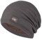 Angxiwan StrickmüTzen für Damen Warme Strickmützen Fleece Wollmütze Slouch Snow Unisex Herbstmütze Thermo Thermomütze Stylische Herrenmütze Damenmütze Reine Farbe Mütze